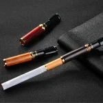 【12種規格】ZOBO正牌循環型檀木菸嘴過濾器|可清洗重複使用|粗中細三用|多段式濾淨設計