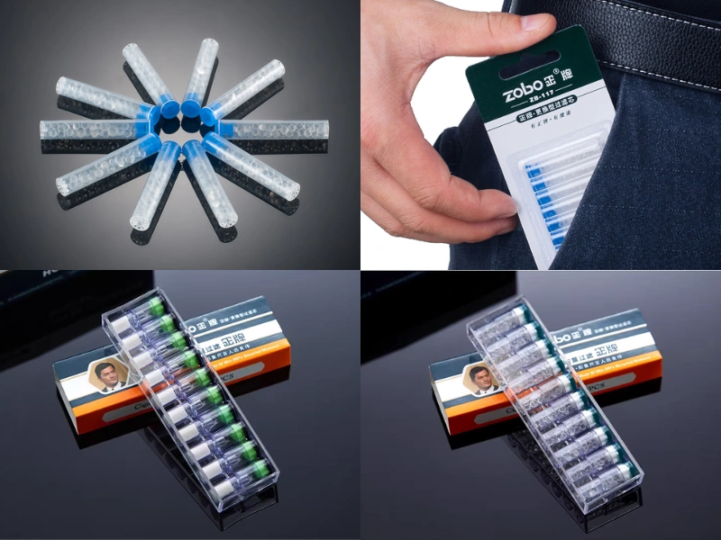 【5種規格】ZOBO正牌濾芯型煙嘴拋棄式替換濾芯|適配多款換芯型煙嘴|層層淨化 長效清爽過濾