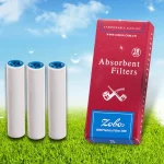 ZOBO正牌煙斗專用活性炭濾芯100支裝|活性炭雙孔設計|無毒材質 獨立小盒裝