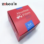 ZOBO正牌煙斗專用活性炭濾芯100支裝|活性炭雙孔設計|無毒材質 獨立小盒裝