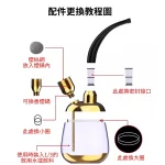 【經典款5色/閃光款2色】ZOBO正牌雙煙鍋水煙壺|粗/中/細捲菸+菸絲通用|多重過濾減害