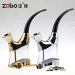 【經典款5色/閃光款2色】ZOBO正牌雙煙鍋水煙壺|粗/中/細捲菸+菸絲通用|多重過濾減害