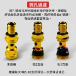 【微孔過濾使用】黑色_金色ZOBO正牌 鏤空全金屬香菸濾嘴一支 附碳纖維收納套(粗中細一體三用・可循環清洗)禮盒裝