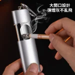 【5色可選】便攜式隨身迷你金屬菸灰缸|密封不漏灰抽屜結構|小機身大容量|戶外便攜安全掛扣設計
