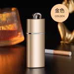 【5色可選】便攜式隨身迷你金屬菸灰缸|密封不漏灰抽屜結構|小機身大容量|戶外便攜安全掛扣設計