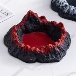 展示火山熔岩煙灰缸-北歐風創意造型煙灰缸-水泥製家用客廳辦公室擺件-防飛灰滅菸沙組合