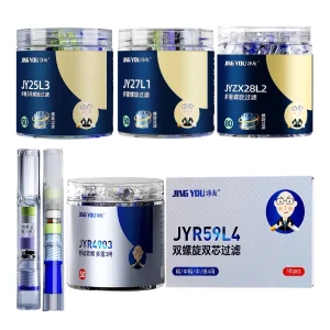 淨友JING YOU螺旋濾芯香菸濾嘴2527434649重淨化天然植萃＋物理過濾8.07.26.25.2mm香菸適用