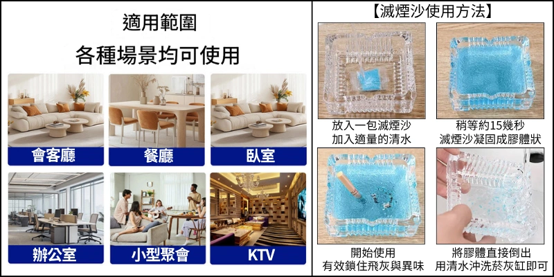 滅煙沙使用方法與使用場景