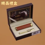 精品禮盒-ZOBO正牌鋅合金全金屬香煙濾嘴附質感皮革收納套[粗中細一體三用・可循環清洗]禮盒裝