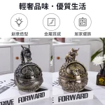 輕奢品味優質生活-9款歐式復古動物聚寶盆創意造型煙灰缸帶蓋防風防摔設計加厚鋅合金青銅色擺飾