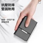 【3色可選】金屬耐摔壓粗支香菸盒20支裝|三色拉絲工藝|磁吸開關 抗壓耐摔防潮