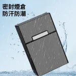 【3色可選】金屬耐摔壓粗支香菸盒20支裝|三色拉絲工藝|磁吸開關 抗壓耐摔防潮