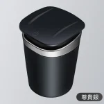 【3色可選】雅尼路便攜式車載菸灰缸|一按自動開蓋|密封阻燃防異味|磁控感應亮燈