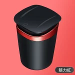 【3色可選】雅尼路便攜式車載菸灰缸|一按自動開蓋|密封阻燃防異味|磁控感應亮燈