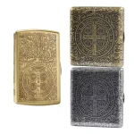 雙槍正品康斯坦丁銅製粗煙菸盒8mm(12支20支裝)防潮抗壓-經典雙槍圖案-金屬質感菸盒推薦